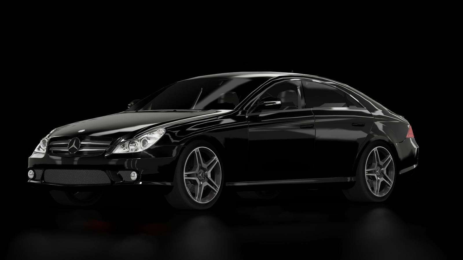 τraffic Mercedes CLS 55 AMG