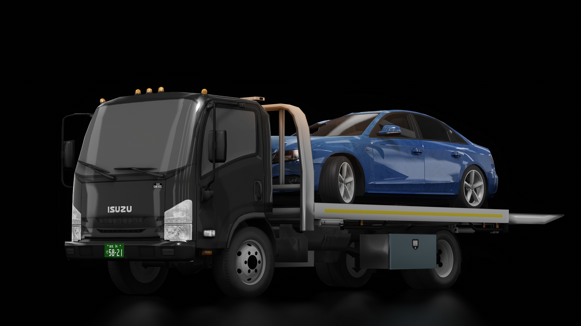 τraffic jp - Isuzu NPR Hauler Loaded