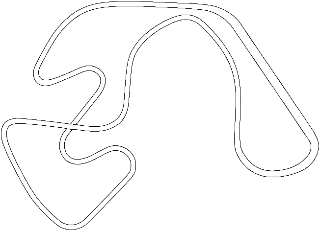 Ahvenisto Race Circuit map