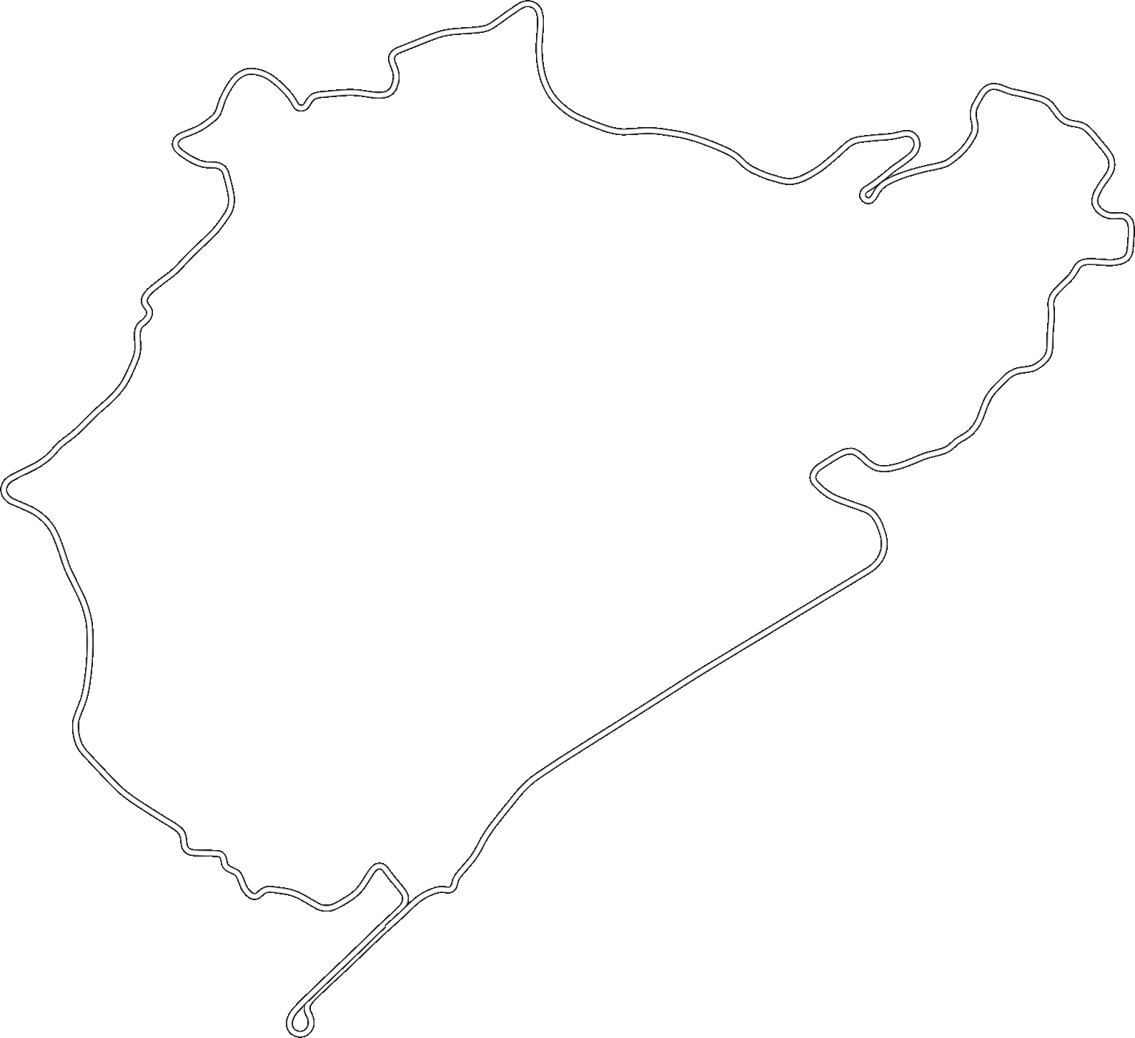 Nürburgring Nordschleife 1965 map